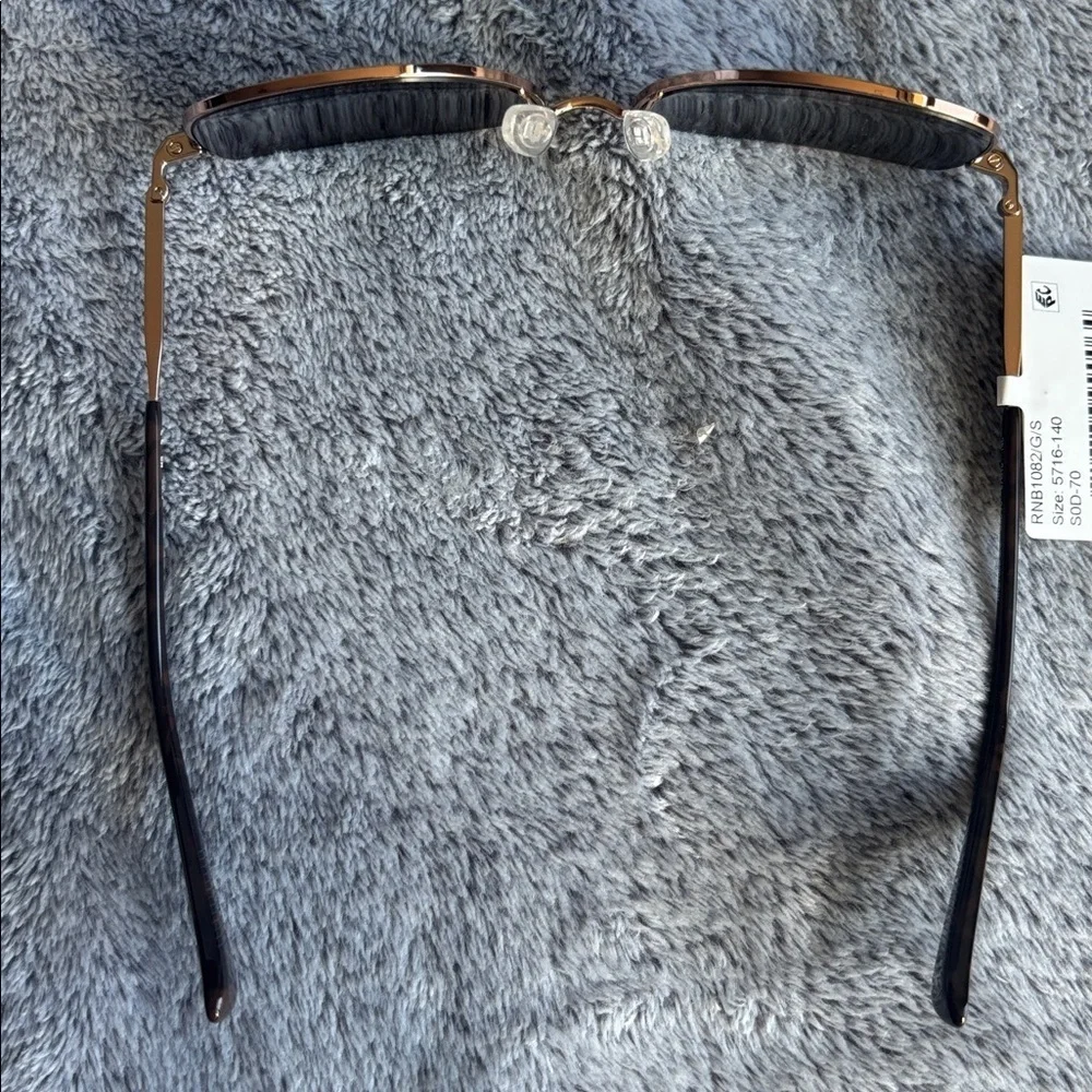 rag & bone 57mm Square Sunglasses in Rose Gold NWT